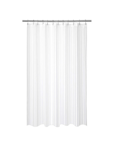 Cortina de Ducha Barossa Design 182x182 cm Impermeable Rayas