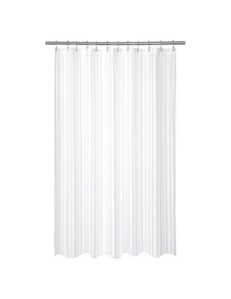 Cortina de Ducha Barossa Design 182x182 cm Impermeable Rayas