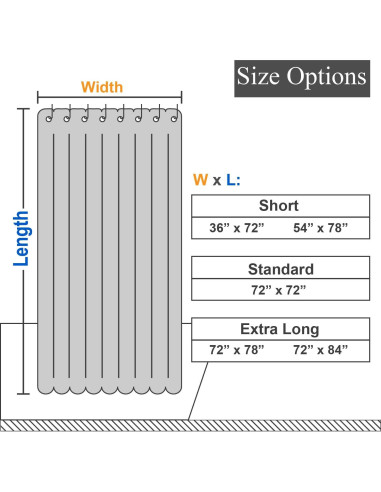 Cortina de Ducha Barossa Design 182x182 cm Impermeable Rayas