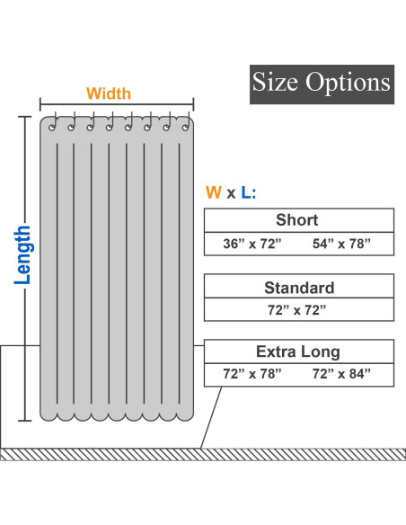 Cortina de Ducha Barossa Design 182x182 cm Impermeable Rayas