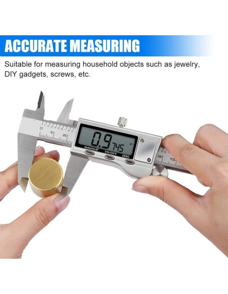 Calibrador Digital de Acero Inoxidable Jiavarry 150 mm LCD