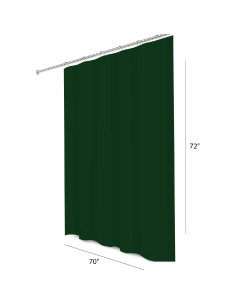 Forro de Cortina de Ducha PEVA Home Expressions 70x180 cm Verde 2