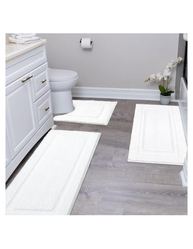 Conjunto de Alfombrillas de Baño SHACOS 3 Piezas Antideslizantes