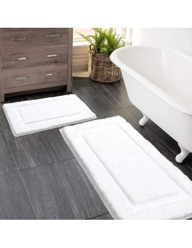 Conjunto de Alfombrillas de Baño SHACOS 3 Piezas Antideslizantes