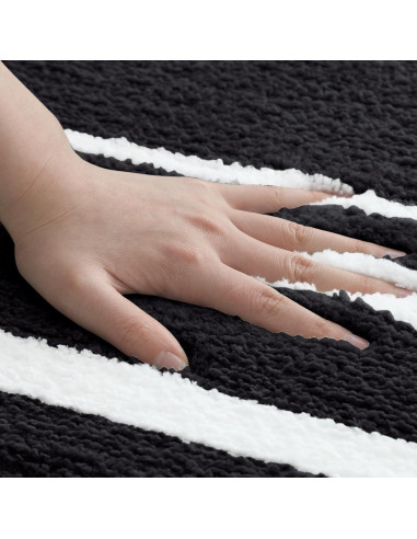 Alfombrillas de Baño HOMEIDEAS 2 Piezas Microfibra Antideslizante