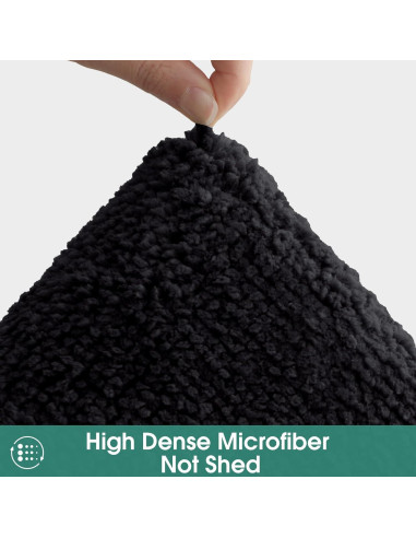 Alfombrillas de Baño HOMEIDEAS 2 Piezas Microfibra Antideslizante