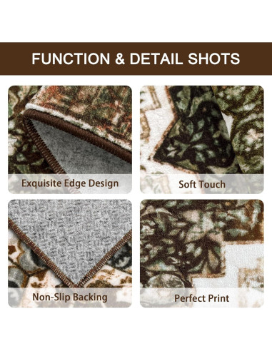 Juego de 3 Alfombrillas de Cocina Antideslizantes Tritard 100% Lavables