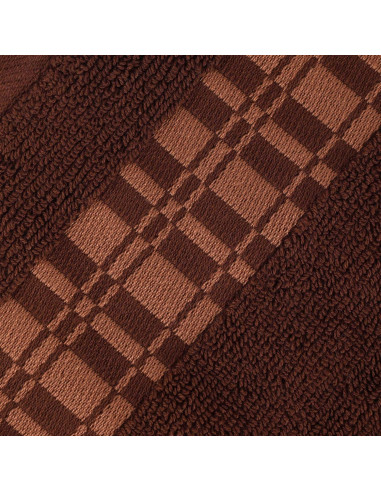 Juego de Toallas de Algodón Superior Larissa 6 Piezas Chocolate