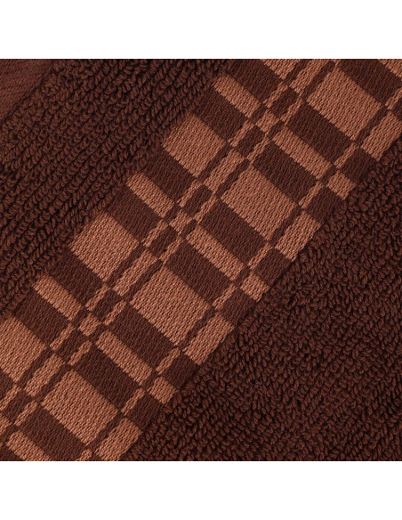 Juego de Toallas de Algodón Superior Larissa 6 Piezas Chocolate