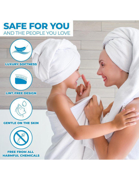 Juego de Toallas de Baño Superior Zero Twist 100% Algodón 6 Piezas Coral