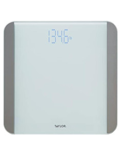 Báscula Digital de Vidrio Taylor 200 kg con Sensores LED