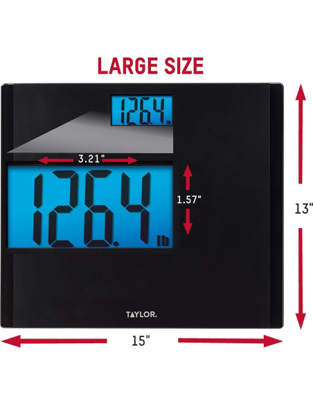 Báscula Digital Hablante Taylor 249.48 kg Pantalla LCD