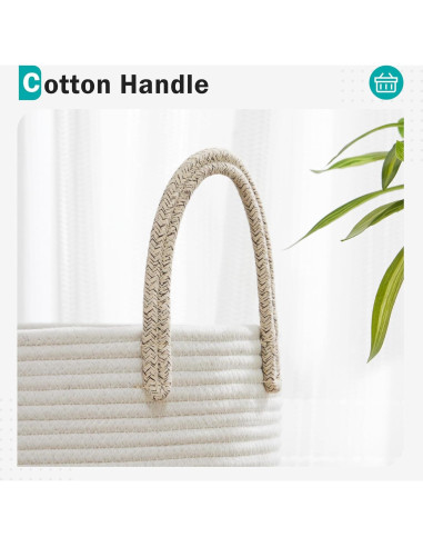 Cesta de Ropa Colapsable YOUDENOVA 58L Algodón Marrón