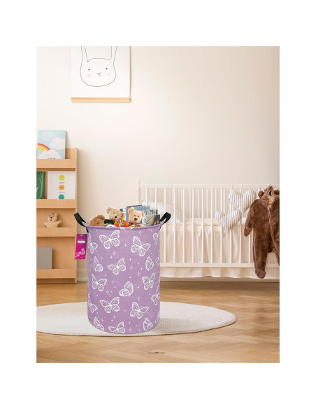 Cesta de lavandería grande INGUA 50L colapsable mariposa