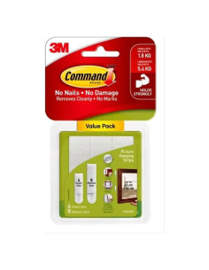 Tiras Adhesivas para Colgar Imágenes Command 24 Unidades