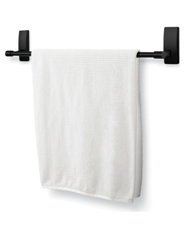 Barra de Toalla de Baño Command Negro 61 cm Autoadhesiva