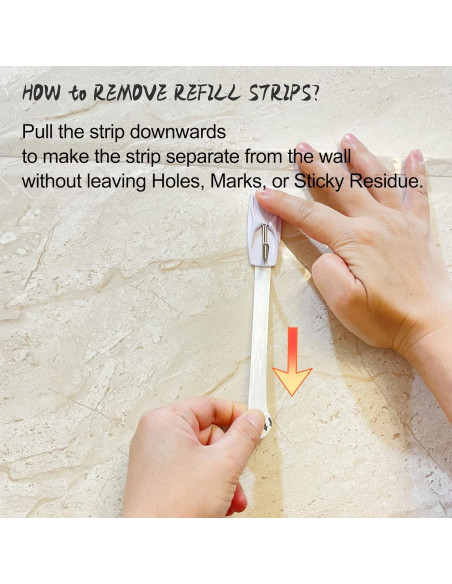 48 Tiras Adhesivas Removibles Karsbarwe para Colgar sin Daños
