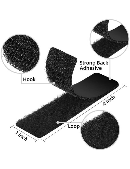 15 Juegos de Tiras Adhesivas Doble Cara NISUOIEN 2.54x10.16cm