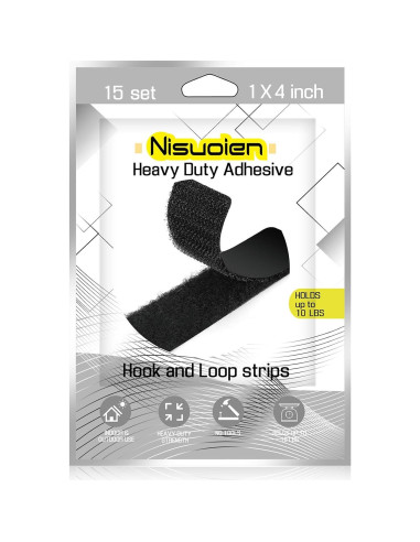 15 Juegos de Tiras Adhesivas Doble Cara NISUOIEN 2.54x10.16cm