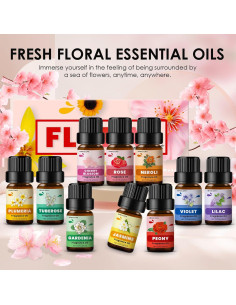Aceites Esenciales Florales INWICOPH - Rosa, Jazmín, Gardenia y más 2