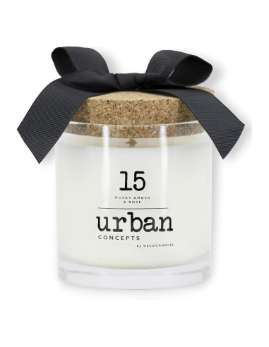 Vela Aromatizada de Soja DECOCANDLES 255 g Ámbar Almizclado