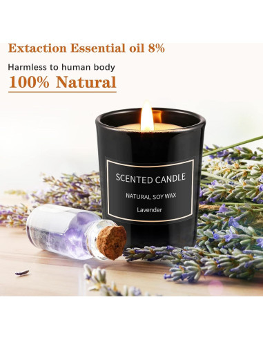 Set de 8 Velas Aromáticas Qizeion Cera de Soja 99g