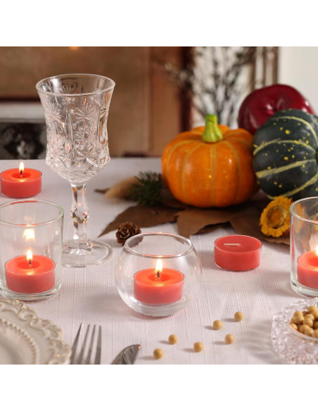 16 Velas de Té Aromatizadas Manzana Reisen - Cera de Soja 4h