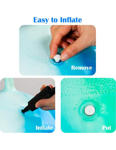 Bola Saltarina EVERICH 38 cm con Mango - Juguete Inflable para Niños