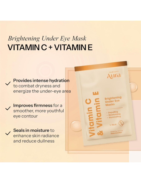 Parches para Ojos Klar and Co con Vitamina C y E - 5 Pares