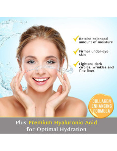 Parche para Ojos Dorado Felico - 30 Pares Colágeno Hidratante 2