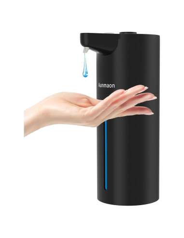 Dispensador Automático de Jabón Aunmaon Negro 1 Cuenta Ajustable