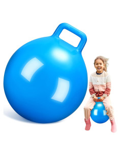 Pelota Saltarina Azul Gemscream 45 cm con Asa para Niños