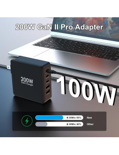 Cargador Rápido USB C 200W ShenZhen Ugoodbuy 5 Puertos 2