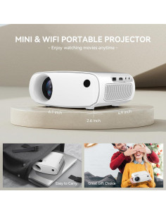 Mini Proyector Portátil Euphoricca X26 1080P Full HD Wifi Bluetooth 2