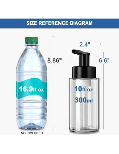 Dispensador de Jabón Espumoso RYTOXILO 300ml 2 Paquete Vidrio 2
