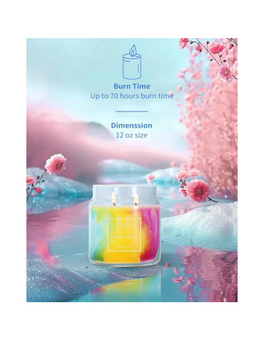 Vela Aromática HZ-WONMIO Vainilla Cremosa 340g 80 Horas