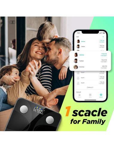 Báscula Digital RunSTAR con Pantalla Grande y Análisis Corporal
