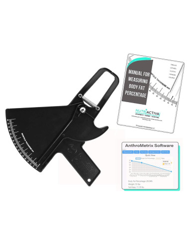 Calibrador de Pliegues Cutáneos Slim Guide NutriActiva con Software