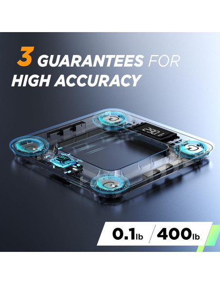 Báscula Digital RunSTAR con Pantalla Grande y Análisis Corporal