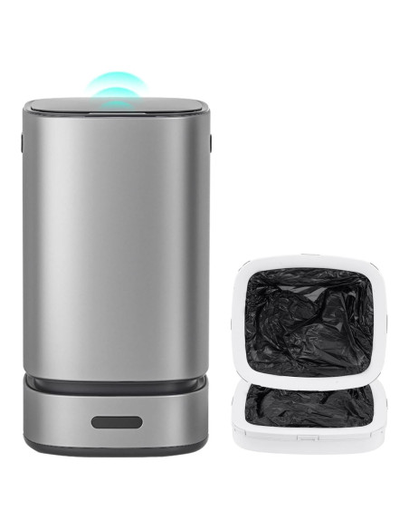 Cubo de Basura Automático ELPHECO 15L Acero Inoxidable Plata