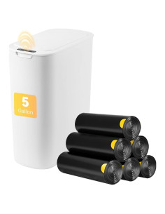 Cesto de Basura Automático LJIACLEA 19L Blanco con Sensor