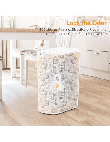 Cesto de Basura Automático LJIACLEA 19L Blanco con Sensor