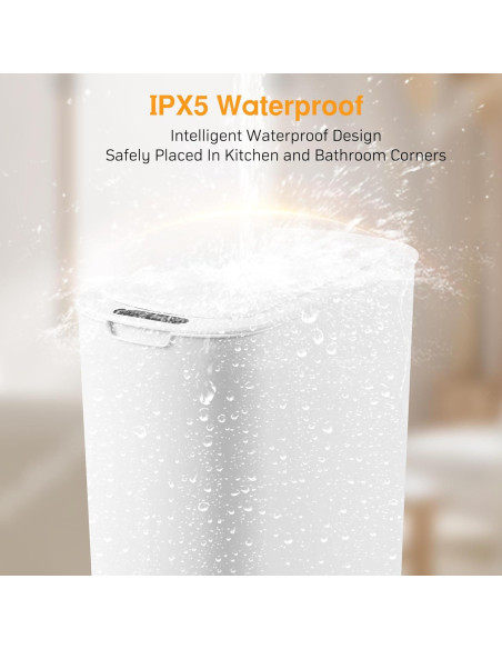 Cesto de Basura Automático LJIACLEA 19L Blanco con Sensor