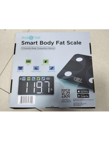 Báscula Digital RunSTAR con Pantalla Grande y Análisis Corporal