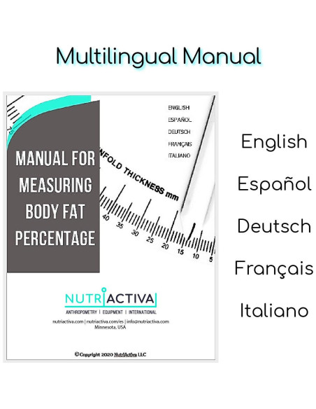 Calibrador de Pliegues Cutáneos Slim Guide NutriActiva con Software