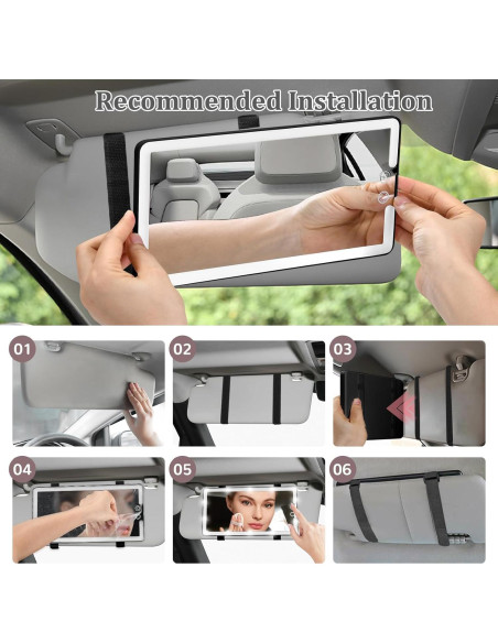 Espejo de Vanidad LED Saiggnyy SAI-770 para Coche Grande