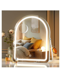 Espejo de Maquillaje MINISO Arqueado con Luces 30x35.5cm
