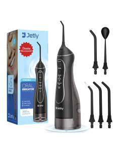 Irrigador Dental Inalámbrico Jetly J101 300ml IPX7 Negro