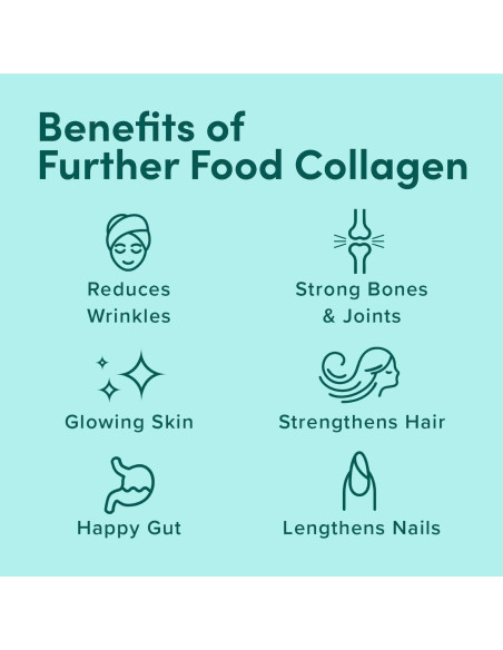 Polvo de Péptidos de Colágeno Marino Further Food 168.5 g Polvo de Péptidos de Colágeno Marino Further Food 168.5 g