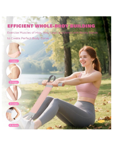 Banda de Resistencia HilpurSkx 150lb con Mangos Antideslizantes